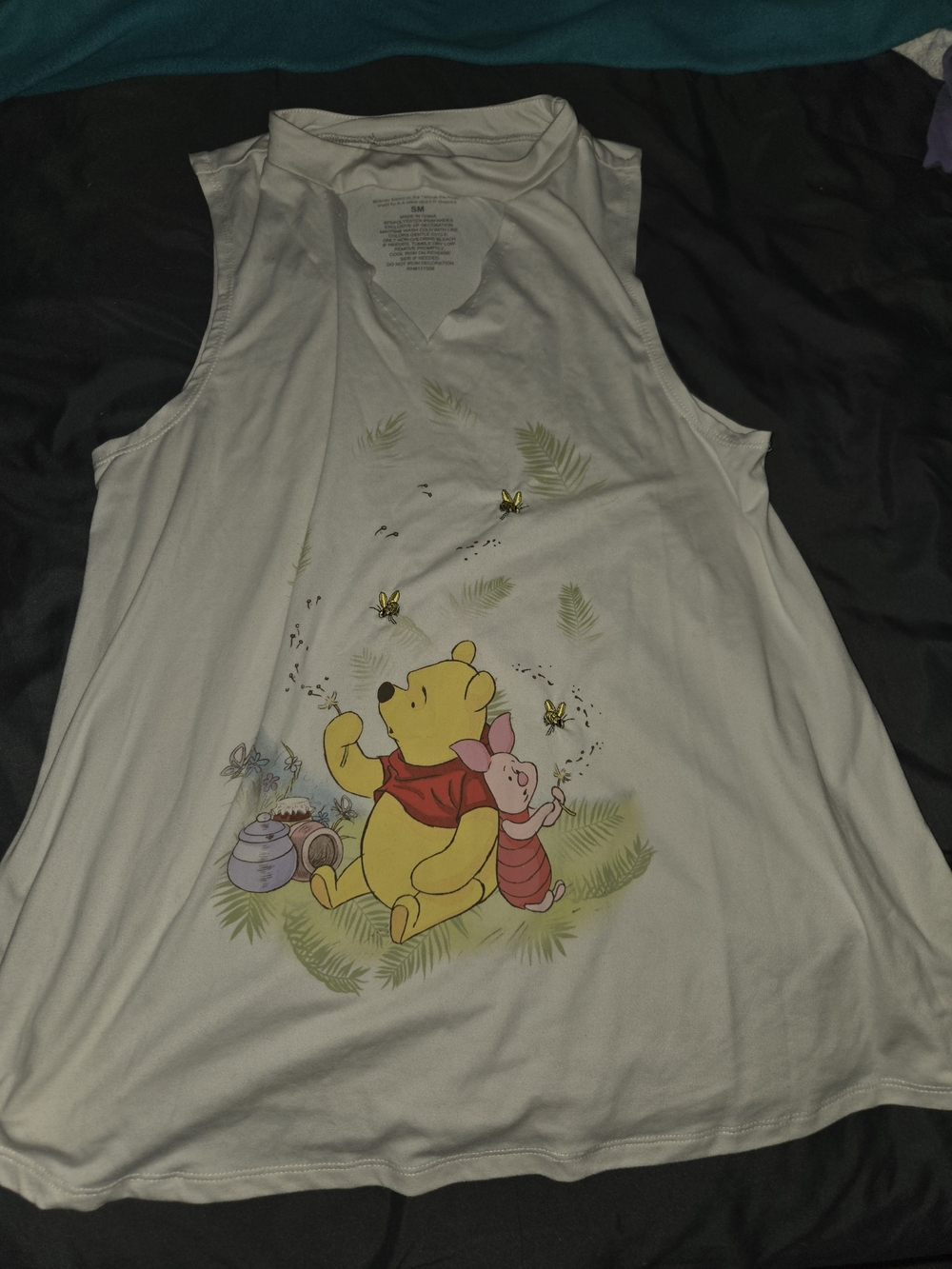 Winnie the Pooh & Piglet White Kids Tank Top